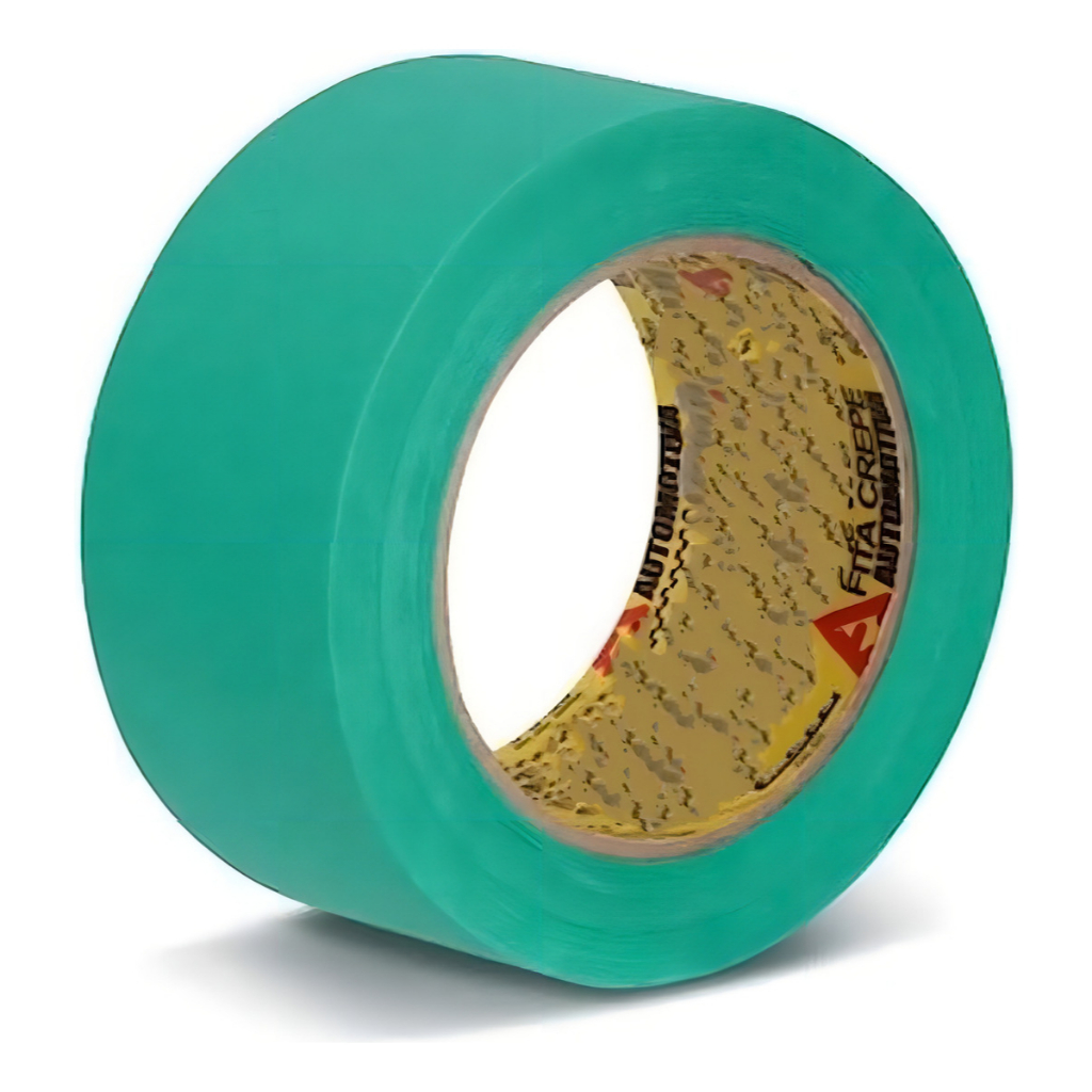 Fita Crepe Automotiva Verde Profissional Adere 48mm x 50m em Oferta na Shopee