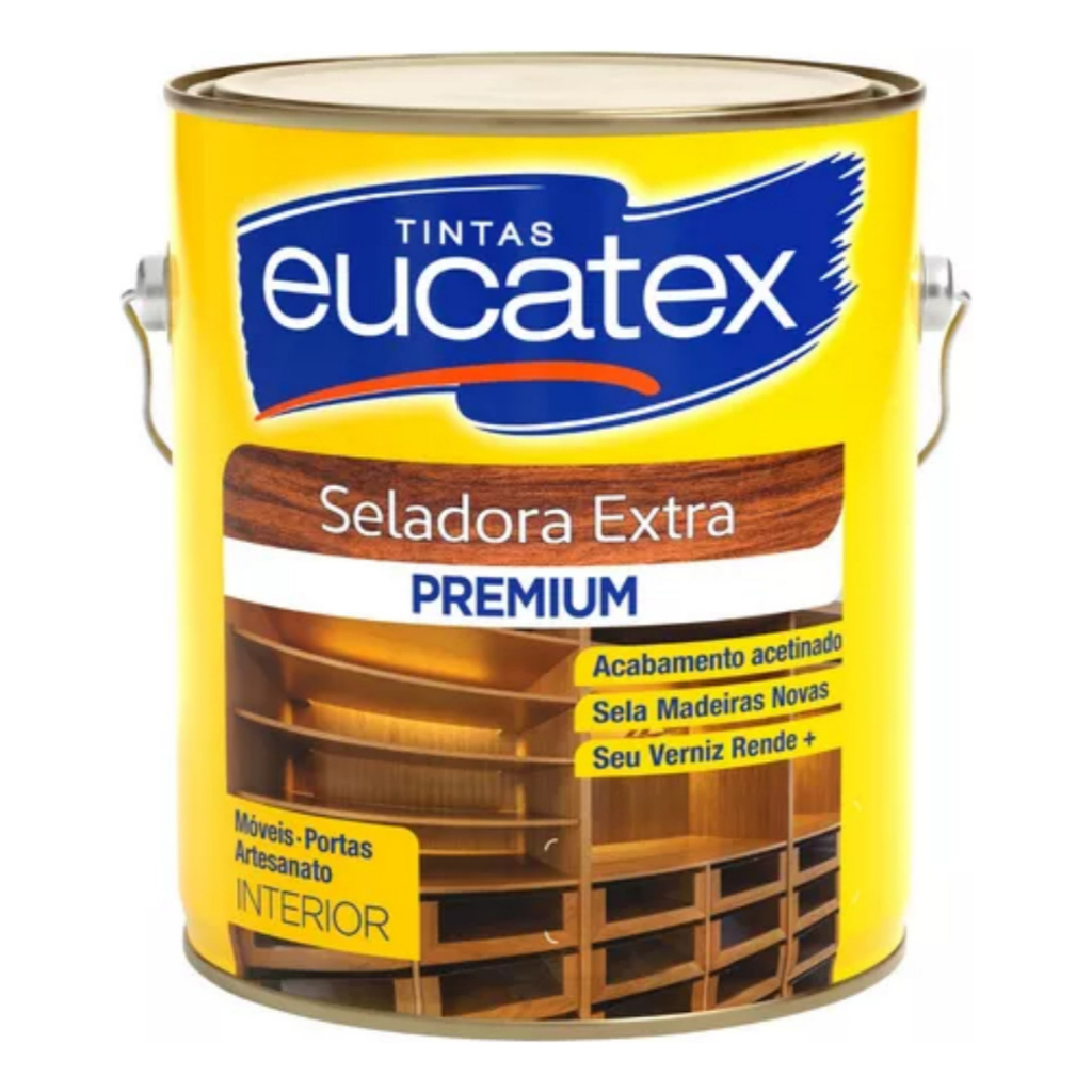 Eucatex Seladora Extra Incolor Premium Acetinada - 3,6l em Oferta na Shopee