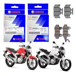 KIT PAR PASTILHA FREIO Y-TEQ ORIGINAL YAMAHA YS FAZER 250 2011 2012 2013 2014 2015