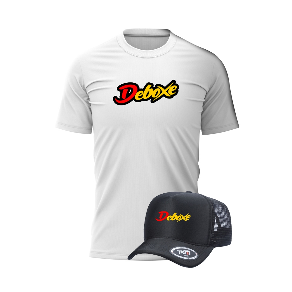 Kit Camiseta + Boné Deboxe Automotivo Brasilia Malha Premium 100% Algodão