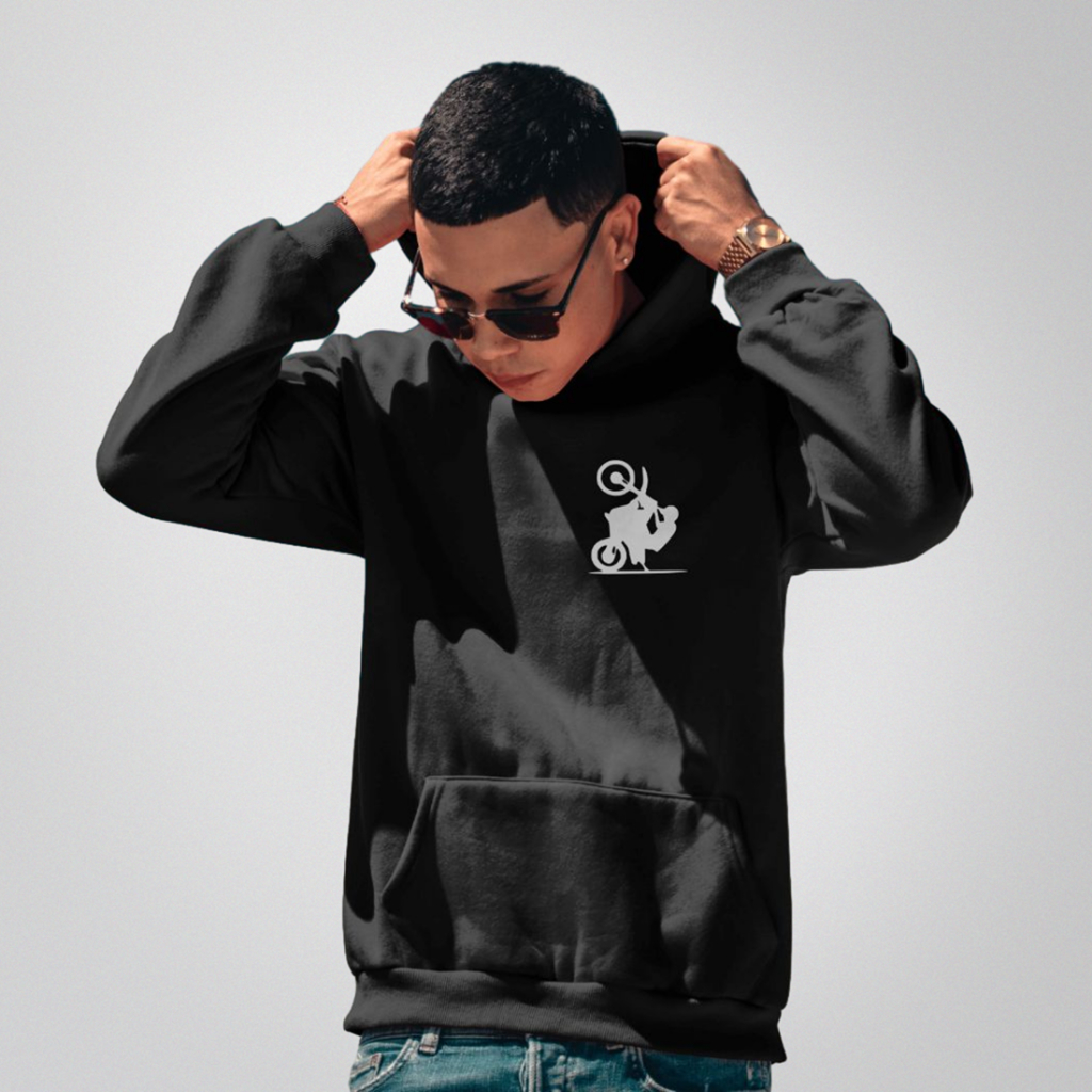 Moletom Grau Motinha 244 Dichava Moto Capote Blusa de Frio 59D Premium Canguru Flanelada