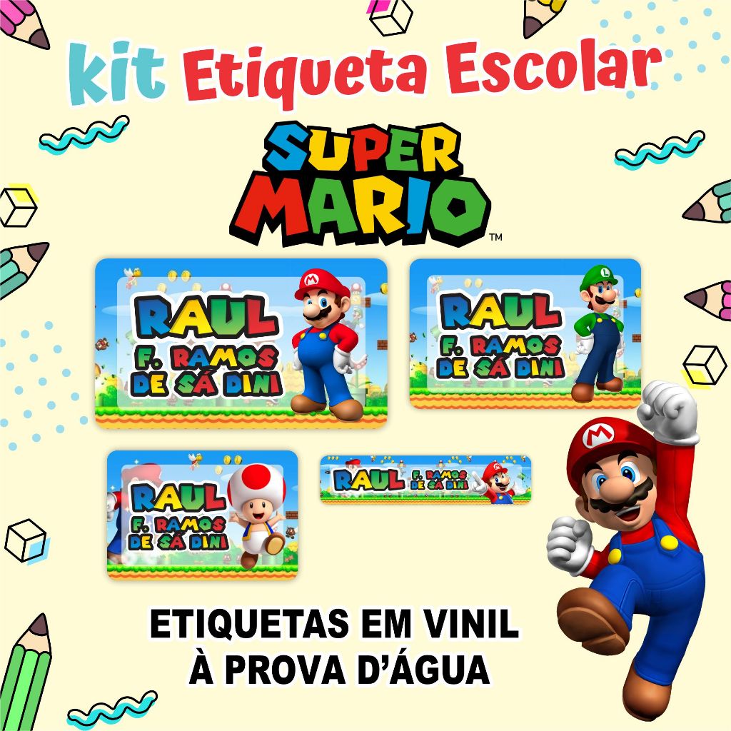 Adesivos Super Mario Bros: Onde Comprar | BuscaProdutos