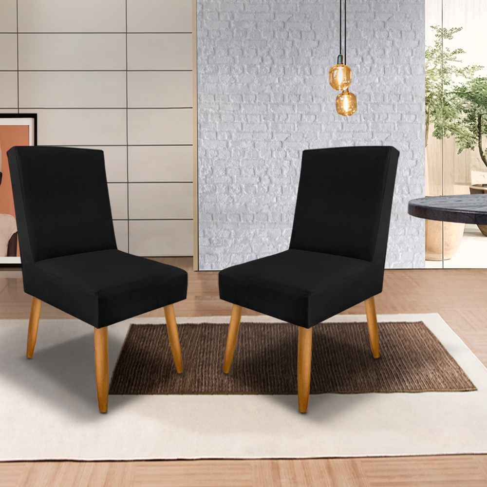 Kit 2 Cadeira Aurora Poltrona Sala de Jantar Escritório Mesa Sala Decoração - Trida Moveis
