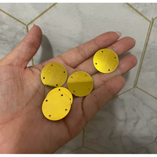 Paete lantejoula espelhado 25mm 4 furos 200 ou 400 peças em Oferta na Shopee