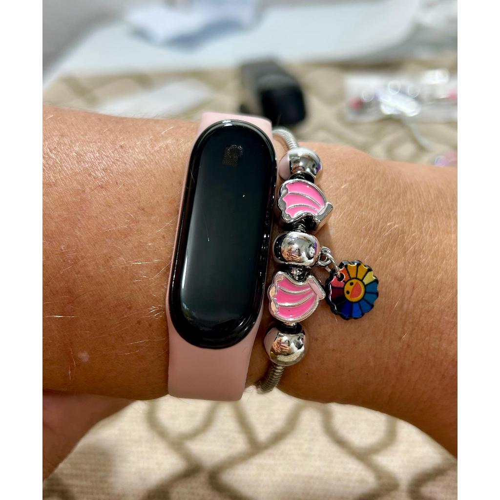 Kit Relógio Led Digital Smartwatch + Pandora Infantil dia das crianças