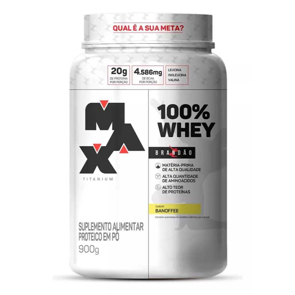 Whey 100% Pote 900g - Rafael Brandão - Max Titanium