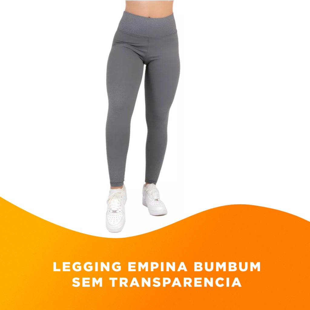 Calça Legging Empina Bumbum Sem Transparência Fitness CINZA