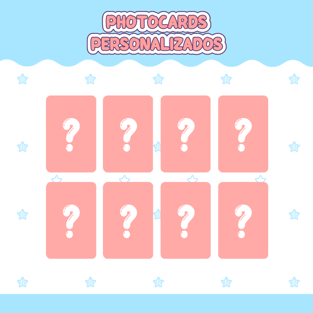 Kit de 8/17/25 Photocards personalizados – Qualquer Tema –  Laminados ou Plastificados em Oferta na Shopee