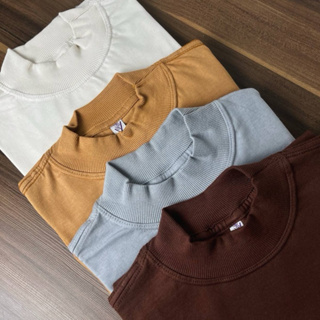 Tshirt Gola Alta Feminina Lisa 100% Algodão Blusa Casual Estilosa em Oferta na Shopee