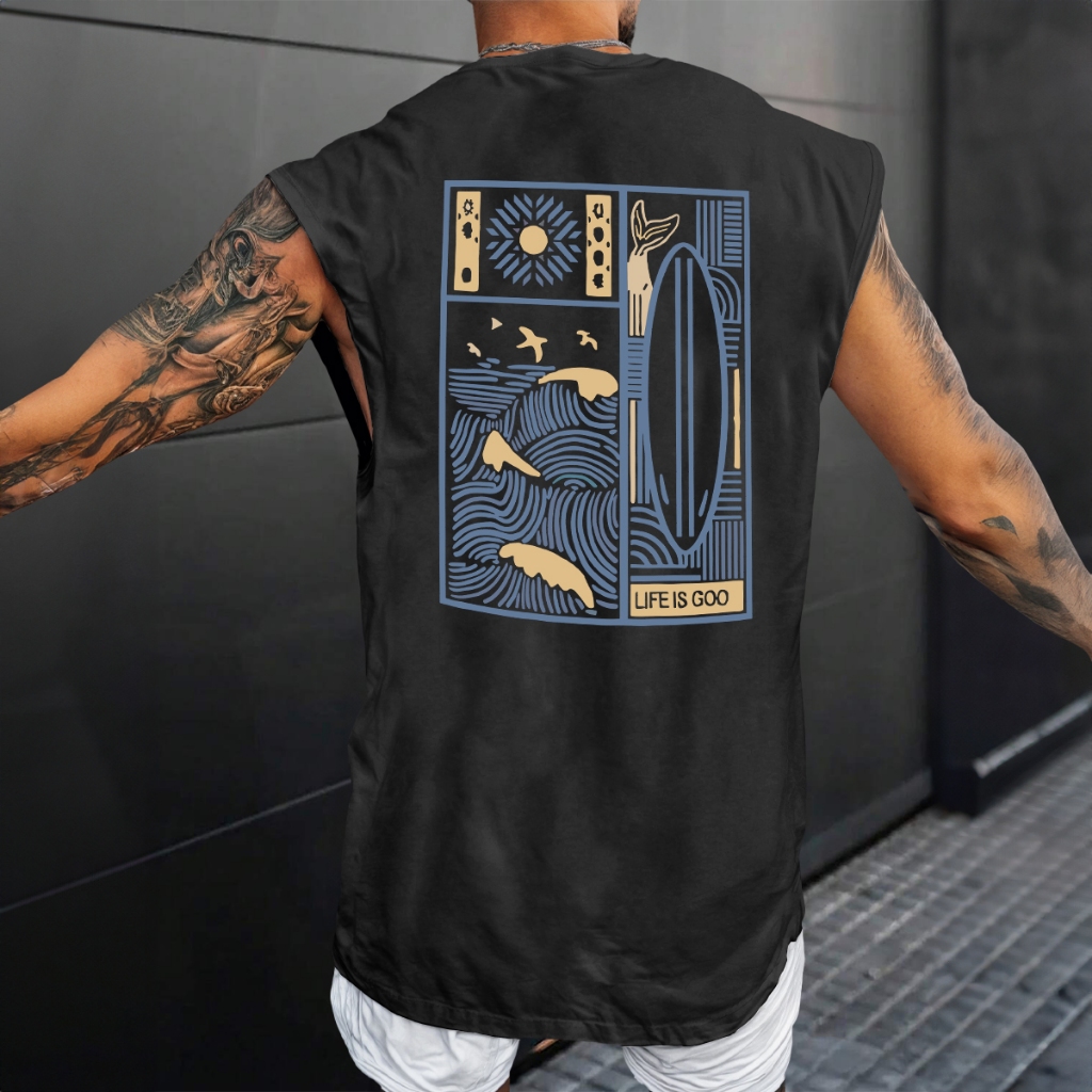 Camiseta Oversized Regata Streetwear Camisa Cavada Masculina Academia Treino Passeio