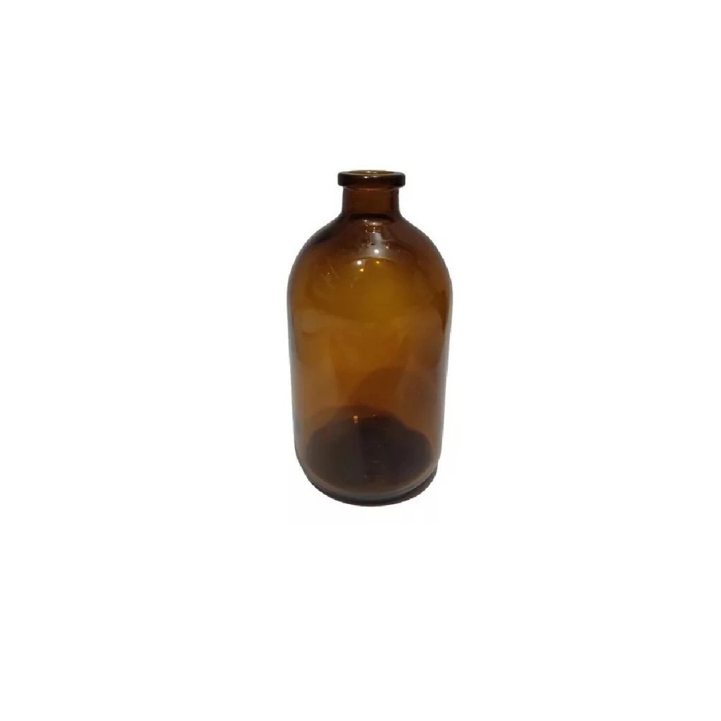 Frasco de Vidro injetavel penicilina 50 ml ambar tampa borracha pct 20 un artesanato festa lembrancinha farmacia