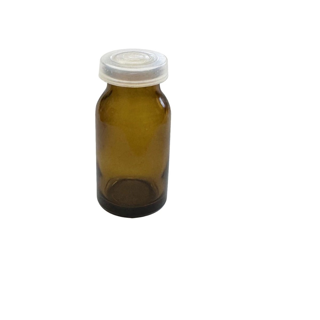 Frasco de Vidro injetavel penicilina 30 ml Ambar tampa plastica incolor pct 20 un artesanato festa lembrancinha farmacia