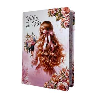 Bíblia Evangélica Letra Gigante Grande Linguagem Arc Filha Do Rei Capa Dura Com Harpa e Mapas Colors em Oferta na Shopee