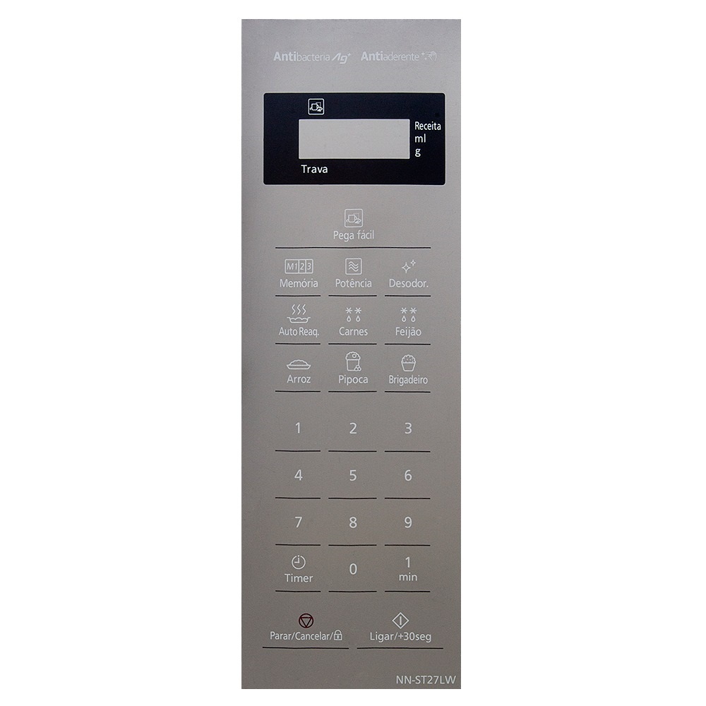 TND Membrana Teclado para Micro-ondas Compatível Com Panasonic Nn-st27lw Nn-st27 lw