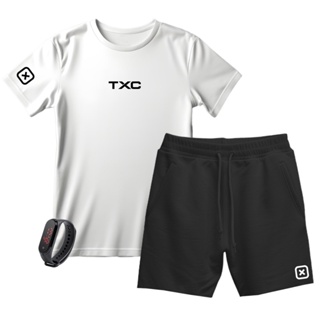 Kit Camiseta Algodão e Short Bermuda Infantil + Brinde em Oferta na Shopee