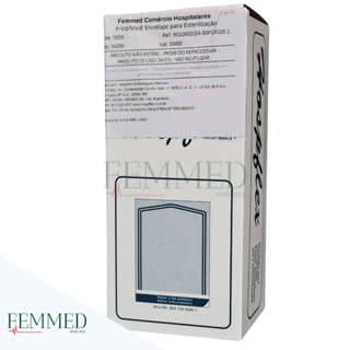 Envelope para Esterilização 5cmx10cm PEQUENO -  100 ou 200 Unidades - Hospflex (NÃO CABE ALICATE) em Oferta na Shopee
