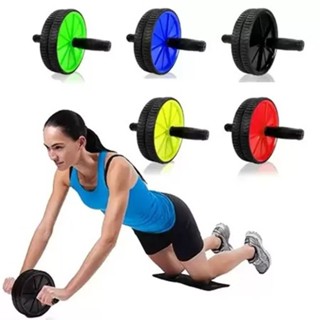 Roda Abdominal Exercício Casa, Funcional Dupla Anti-skid com tapete Fitness Exercício Yoga em Oferta na Shopee