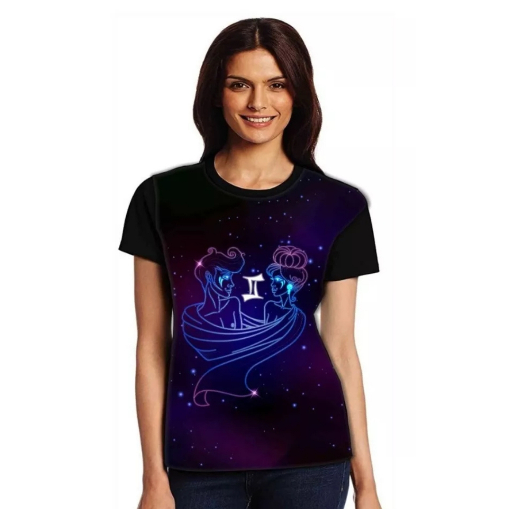 Camiseta Signo Gemeos Astrologia Astro Signos Zodiaco
