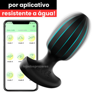 Vibrador Plug Anal Com APP Bluetooth Estimulador Anal para Sexo Anal Cu Aplicativo Casal SEXSHOP em Oferta na Shopee