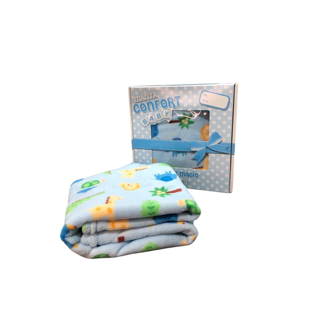 Manta Cobertor Baby Infantil Bebê Enxoval Hazime 110x90cm em Oferta na Shopee