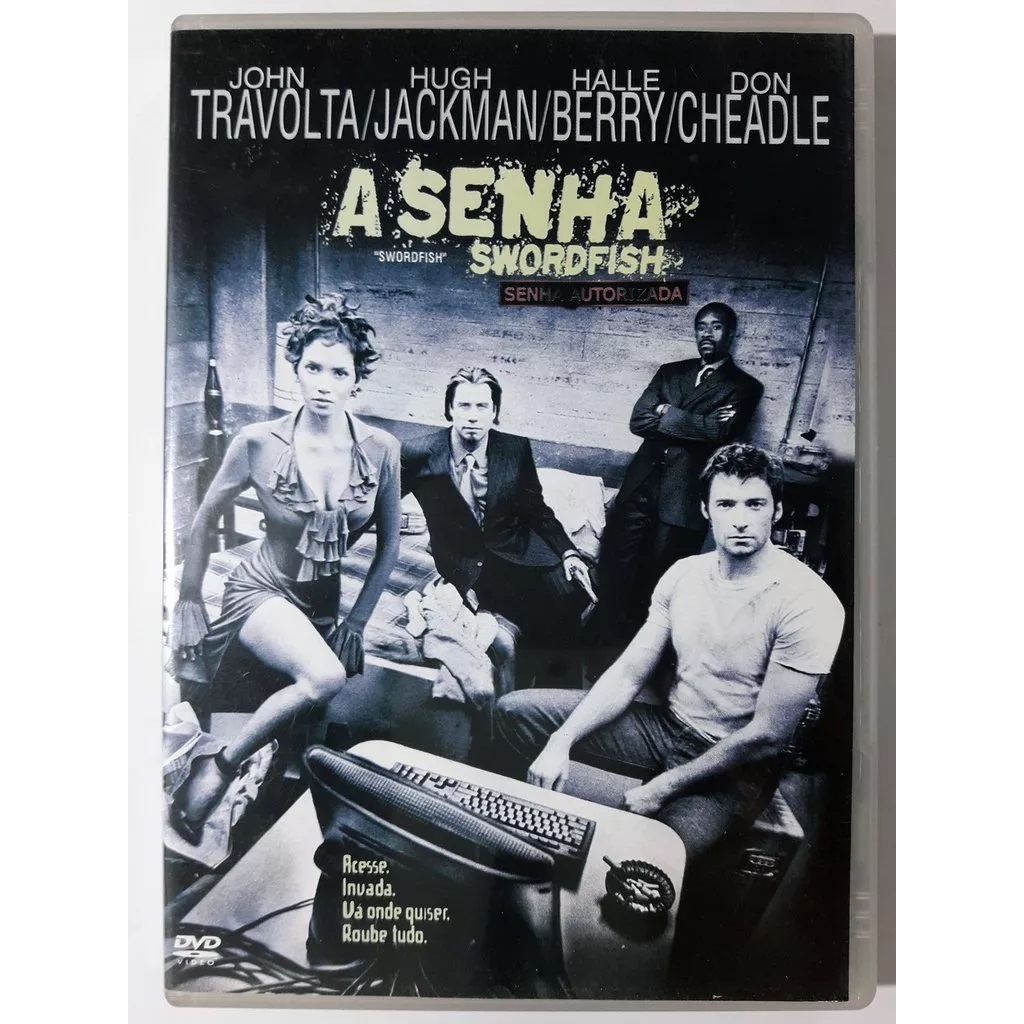 Dvd A Senha Swordfish Halle Berry John Travolta Hugh Jackma