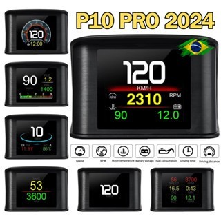 HUD P10 Car HUD Head Up Display Velocimetro Digital Speedometer Display OBD2 P10 Scanner Diagnostic