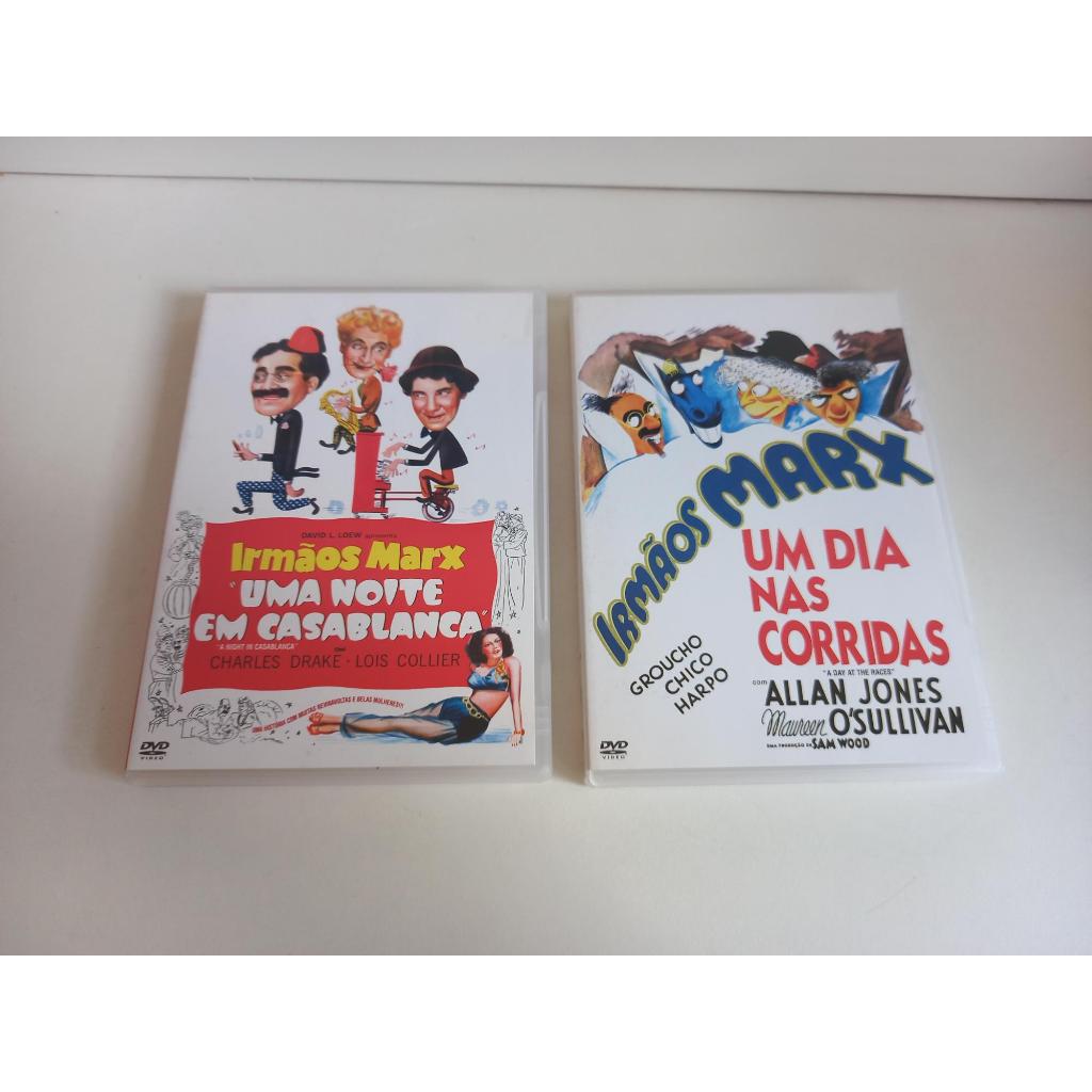 Dvd - Uma Noite Em Casablanca + Um Dia Nas Corridas / Irmãos Marx Originais