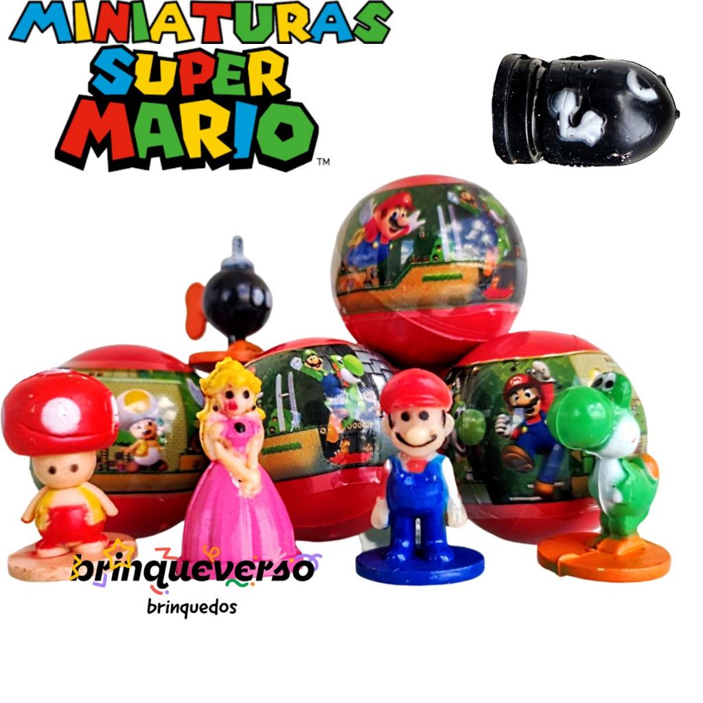 10/40 UN Miniatura Super Mario Bros. Ideal para lembrancinha, Kit Festa, Prenda, Brinde Surpresa em Oferta na Shopee