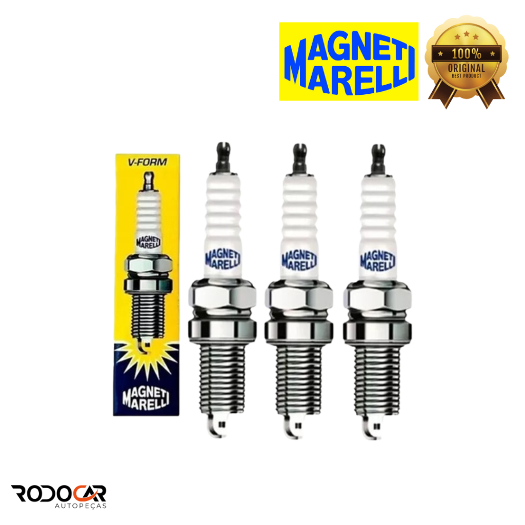 Jogo Velas de Ignição - March Captur Clio Logan Sandero Duster - ORIGINAL MAGNETI MARELLI LD7RTAMM