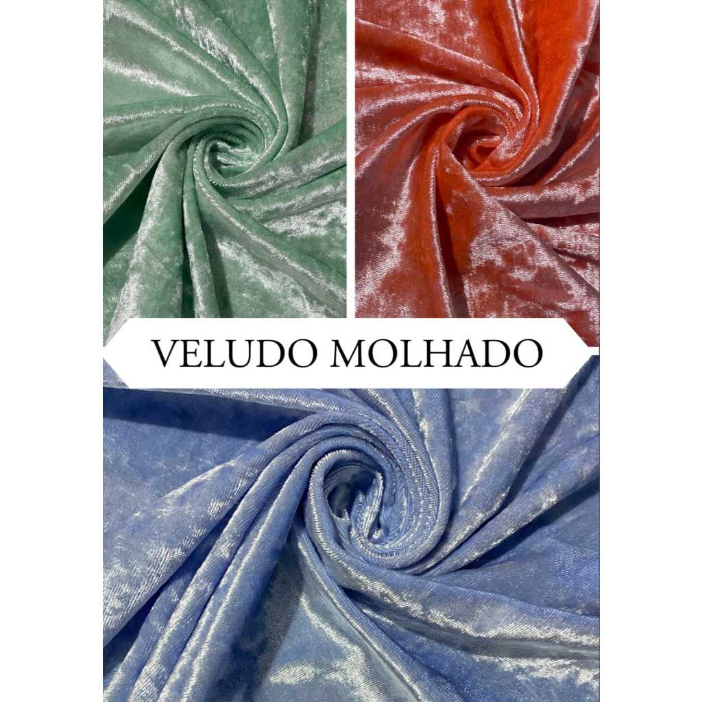 TECIDO VELUDO MOLHADO (1m x 1.60m)
