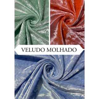 TECIDO VELUDO MOLHADO (1m x 1.60m) em Oferta na Shopee