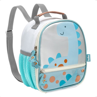 Lancheira Bolsa Térmica Magic Dinossauro Buba Azul Cinza Infantil Dino Escolar Mochila Lanche menino
