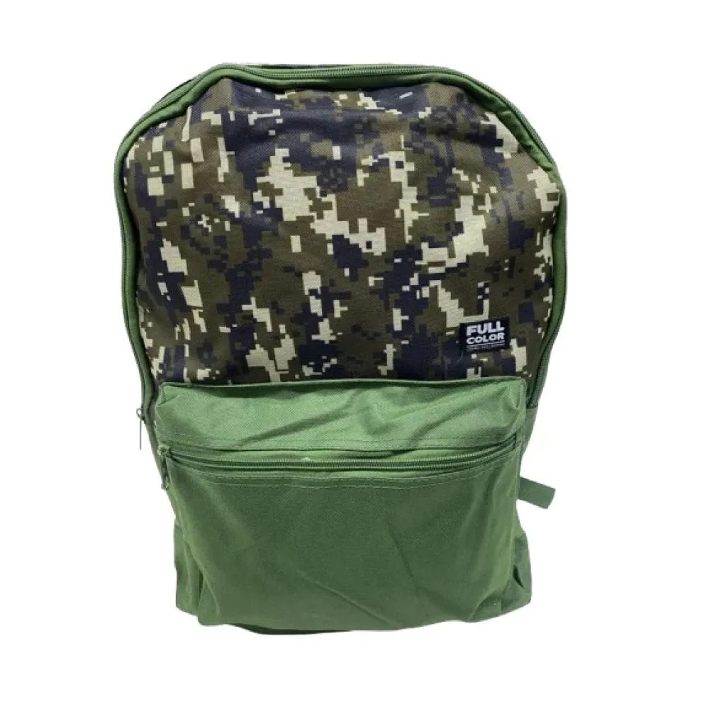 Mochila Masculina Camuflada Verde Militar - Mochila Minecraft Camuflada