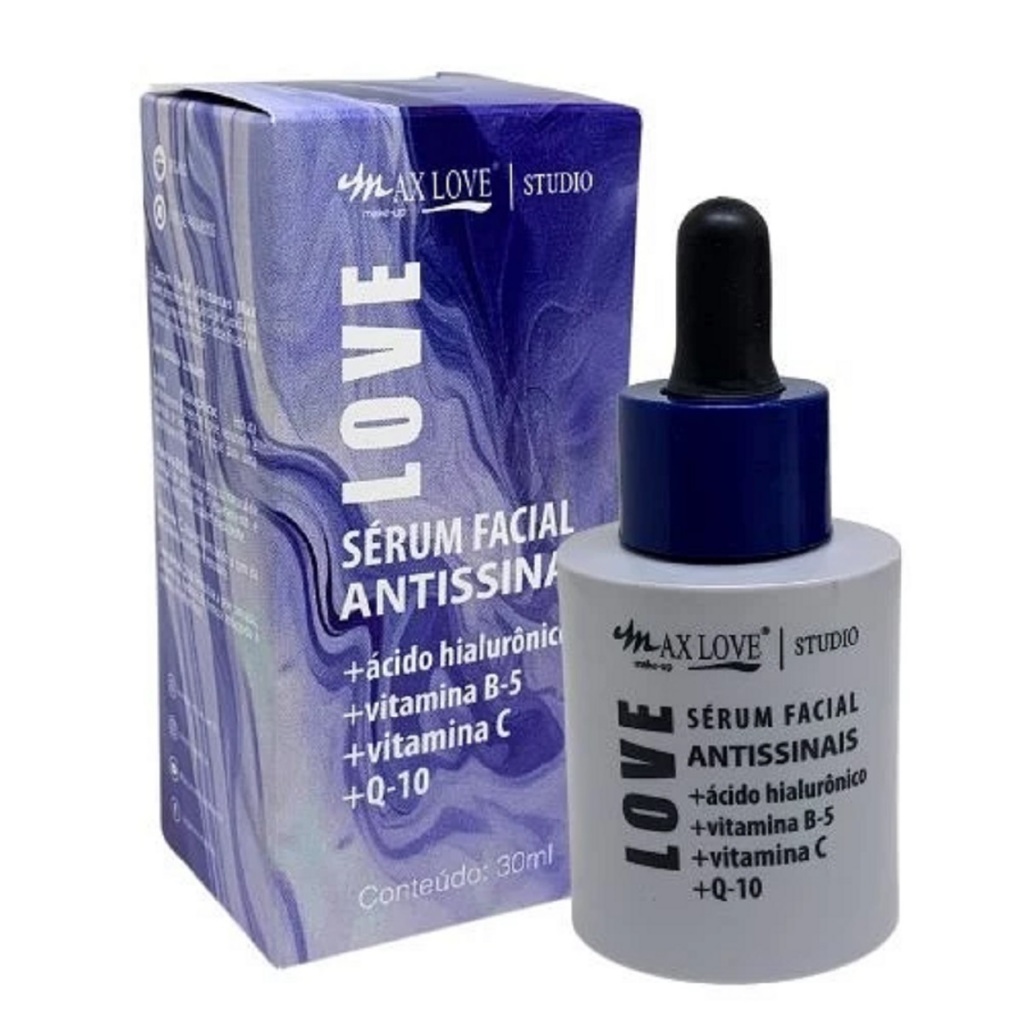 Sérum Facial Antissinais Vitamina C + Q10 Maxlove 30ml em Oferta na Shopee