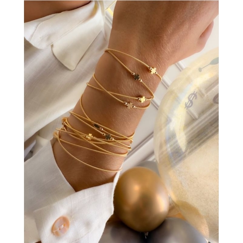 pulseira colar corda violão  semijoia varias voltas