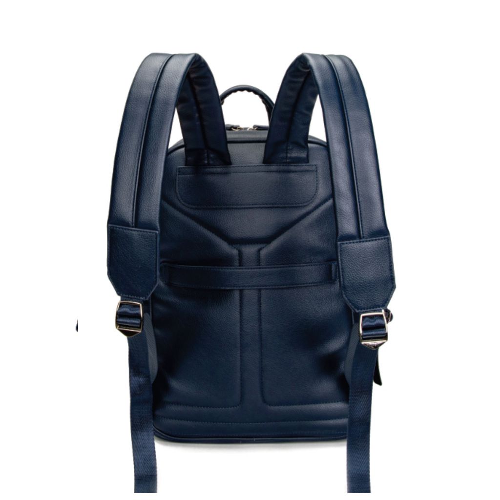 Mochila de Couro Pu Executiva com Porta Notebook 15 pol mochila de costa masculino/feminino — imagem 2 de 2
