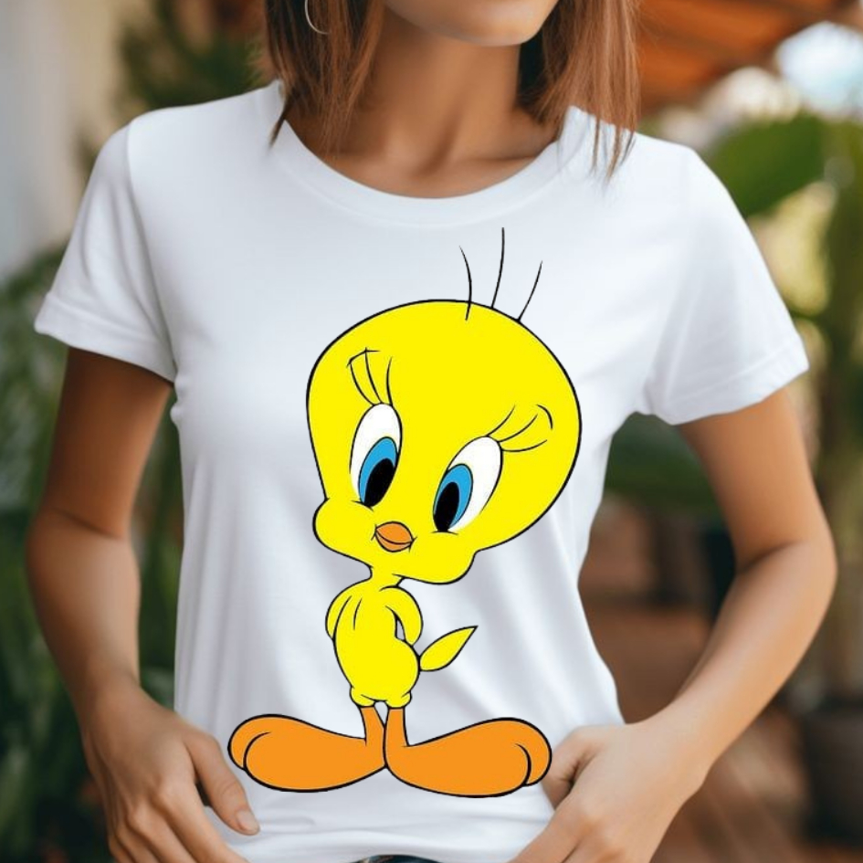 Camisa Estampada Piu-Piu Camiseta para Todos: Blusa Femininas, Masculina e Infantis. Exclusivas!