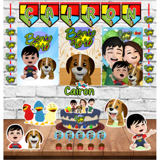 Kit Só Um Bolinho Decoração Festa em Casa Tema Bento e Totó em Oferta na Shopee