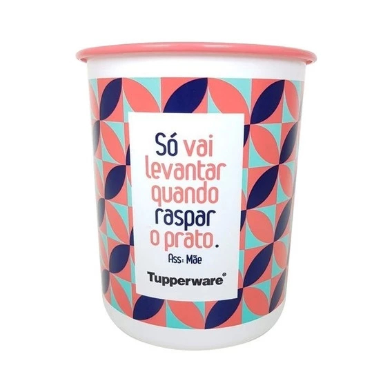 Tupperware Super Instantânea Slim Várias Estampas e Tamanhos Grãos Cereais Biscoitos