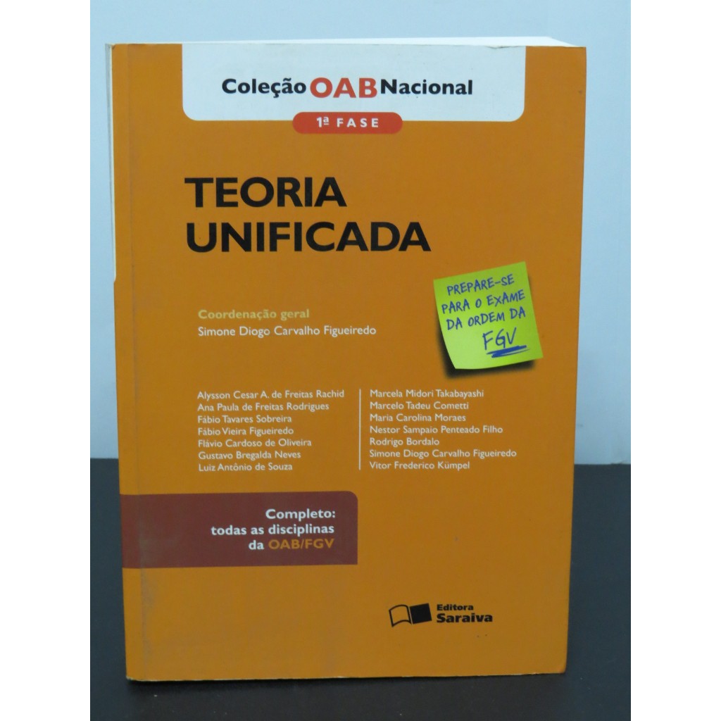 LIVRO TEORIA UNIFICADA - COLEÇÃO OAB NACIONAL 1º FASE