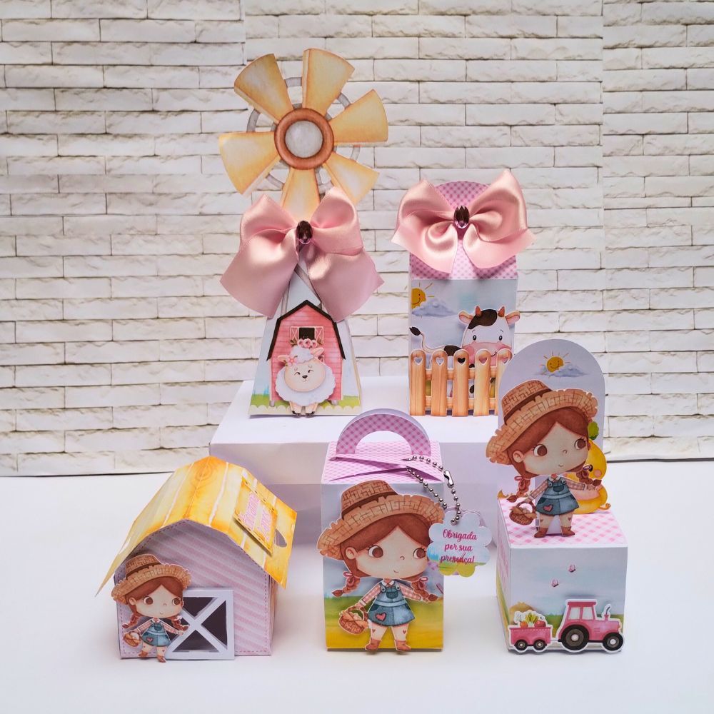 Kit de Festa Personalizado Fazendinha Aquarela | Aniversário  Fazendinha Aquarela | Lembrancinha de festa  Fazendinha