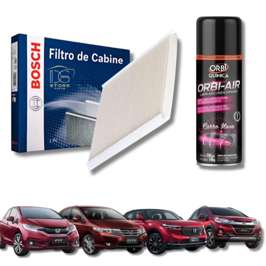 Filtro De Ar Condicionado Honda Civic, City, Hrv, Fit, Wrv e Crv - Bosch Cb0554 0986bf0554 em Oferta na Shopee