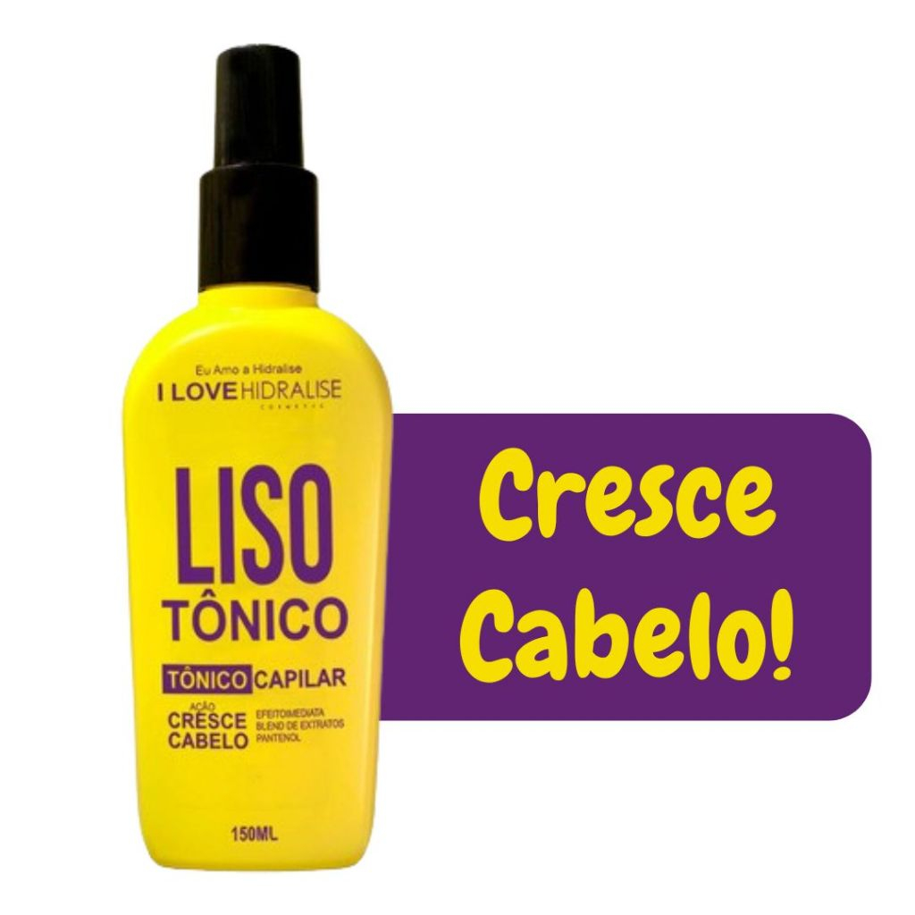 Tônico De Crescimento Capilar Lisotonico Lisoterapia 150ml Original Hidralize - Envio Imediato