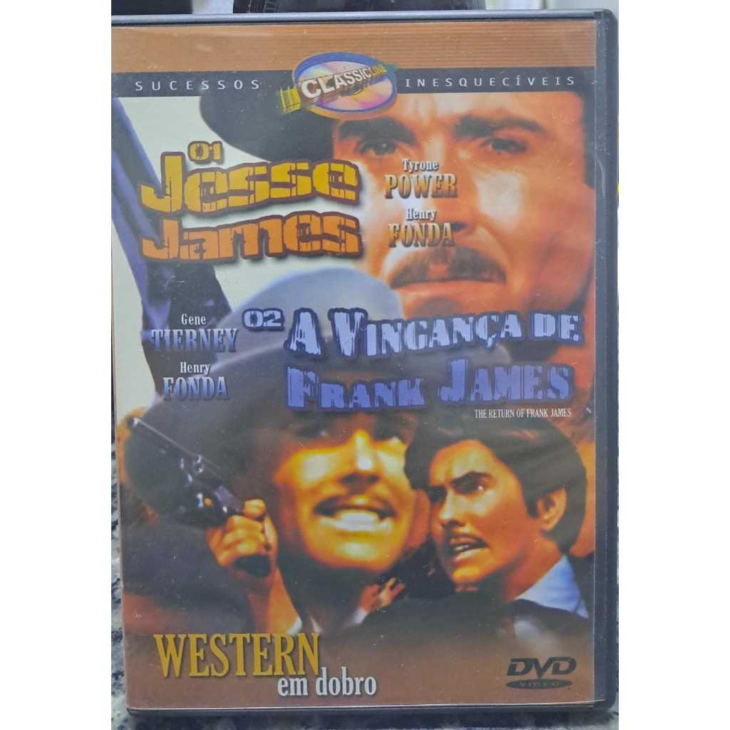 DVD Western em dobro: Jesse James + A Vingança de Frank James