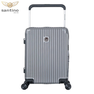 SANTINO 360° Mala de Bordo Rígida 20“ 10KG ABS com senha mala de viagem Pode voar / alça larga - #ABEV701 em Oferta na Shopee