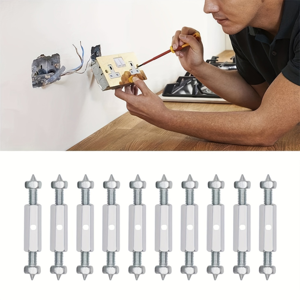 Conjunto de 10 peças Caixa De Soquete Reparador Elétrica Suporte Haste Interruptor univers...