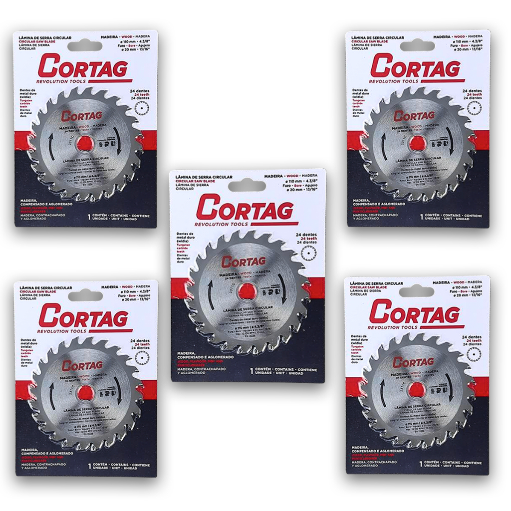 Disco Lâmina Serra Circular Cortag 110mm 24 Dentes para Madeira Corte Preciso Marcenaria Carpintaria em Oferta na Shopee