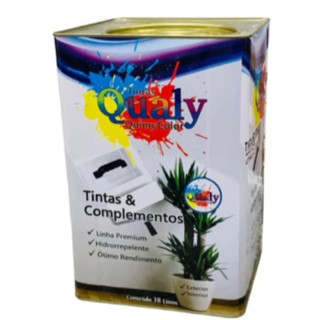 Tinta Econômica Látex Qualy Acrílica Antimofo Lata 18 Litros Cor Branco em Oferta na Shopee