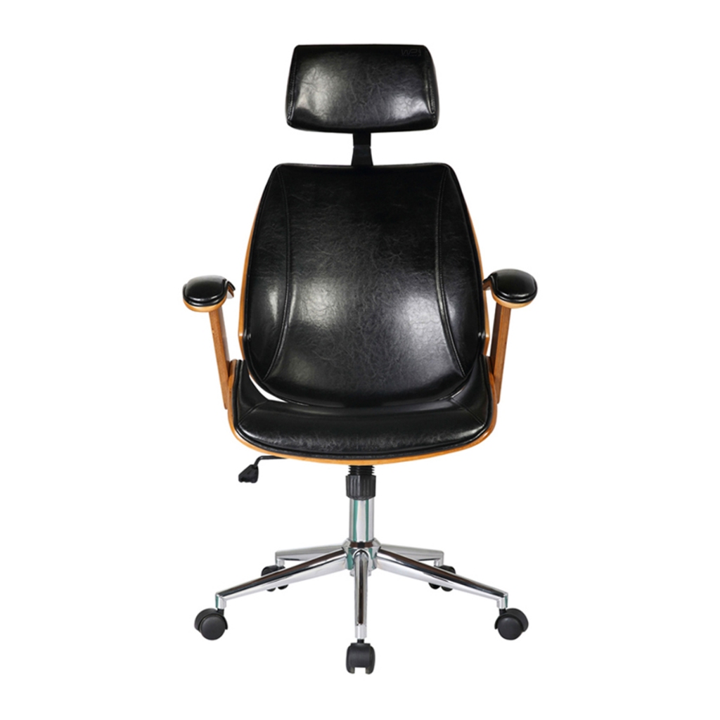 Cadeira De Escritório Giratória Preta Ergonômica Office Lisboa Para Trabalho Home Office E Detalhes Em Madeira
