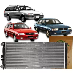 Radiador Visconde Vw Santana 1.8 8v Com Ar 2000 2006
